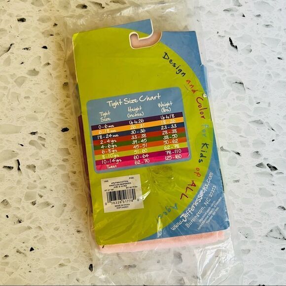 JEFFRIES Socks Girls Nude/Peach Tights Leggings Size 8-10 Years NWT - Picture 3 of 4